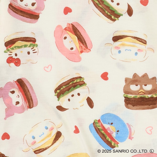 総柄長袖Tシャツ（サンリオキャラクターズ）