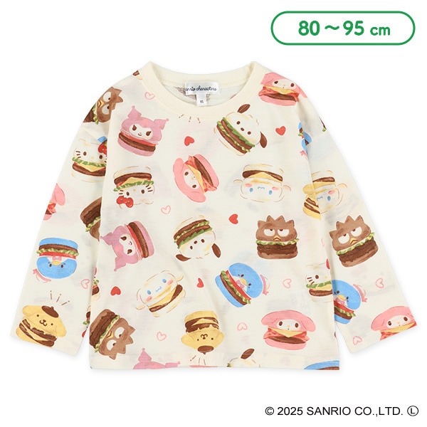 総柄長袖Tシャツ（サンリオキャラクターズ）