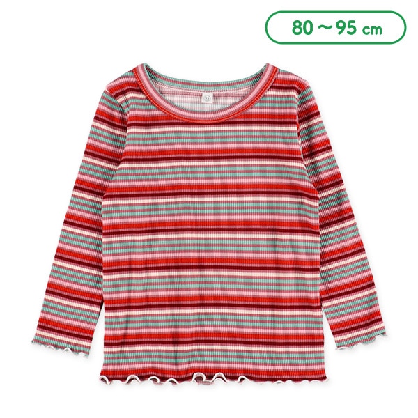 テレコボーダー長袖Tシャツ