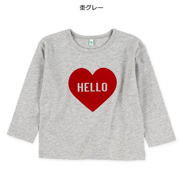 フロッキーハート長袖Tシャツ