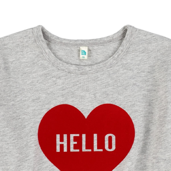 フロッキーハート長袖Tシャツ