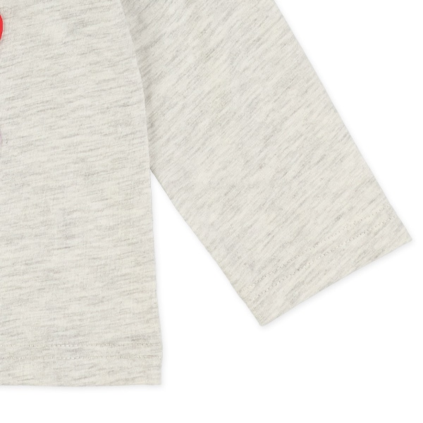 ハート発泡プリント長袖Tシャツ