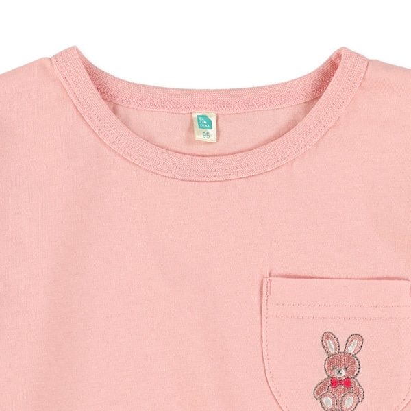 ポケット刺繍長袖Tシャツ