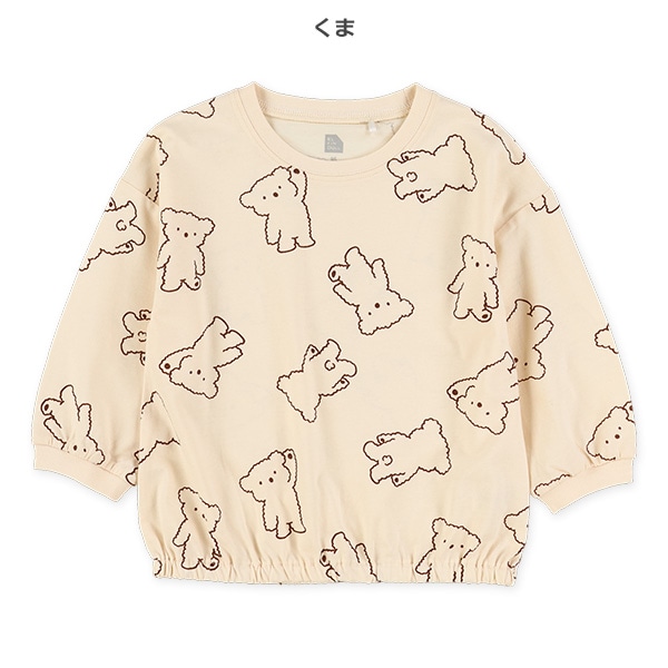 アニマル総柄長袖Tシャツ