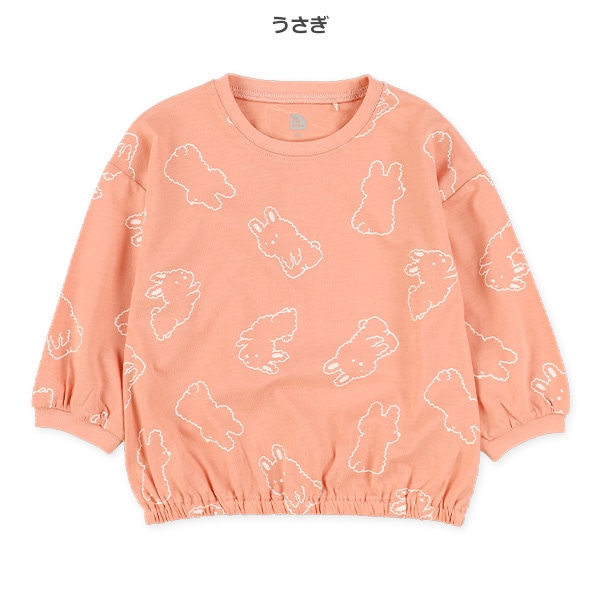 アニマル総柄長袖Tシャツ