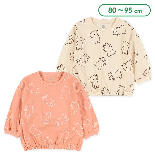 アニマル総柄長袖Tシャツ