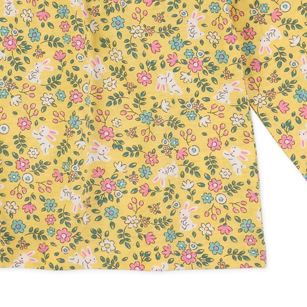 小花総柄スモック長袖Tシャツ