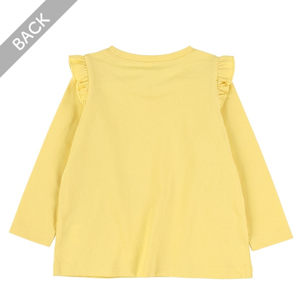 肩フリルうさぎ・ねこ長袖Ｔシャツ
