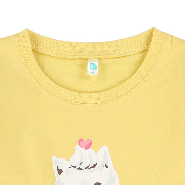 肩フリルうさぎ・ねこ長袖Ｔシャツ