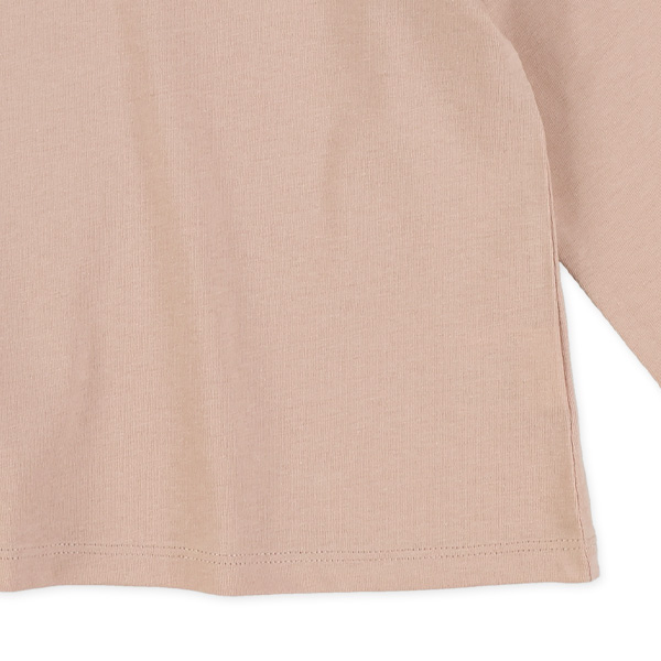 肩フリル長袖Tシャツ