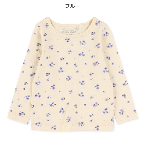 花総柄長袖Ｔシャツ