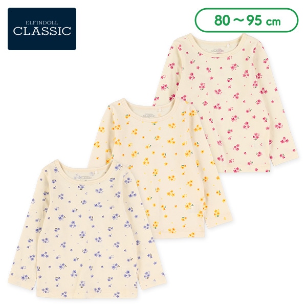 花総柄長袖Ｔシャツ