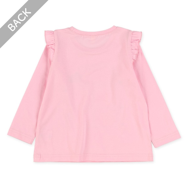肩フリルうさぎ長袖Tシャツ