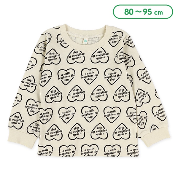 ロゴハート総柄長袖Tシャツ