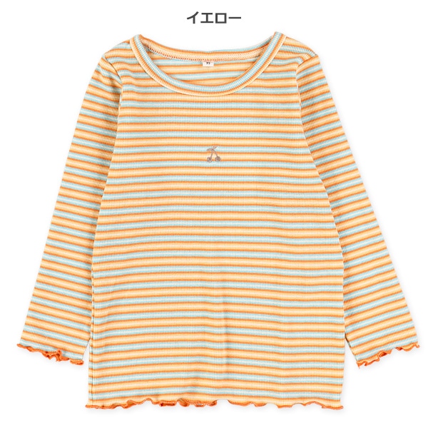 スパンテレコボーダー長袖Tシャツ