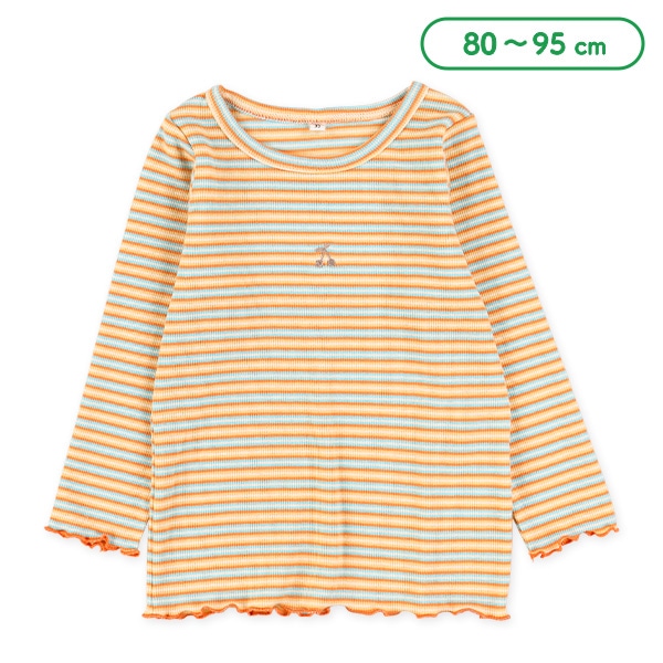 スパンテレコボーダー長袖Tシャツ