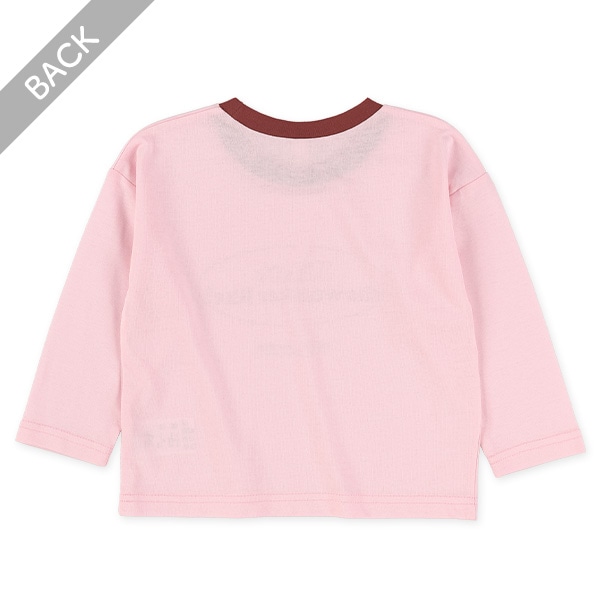 胸ロゴリンガー長袖Tシャツ