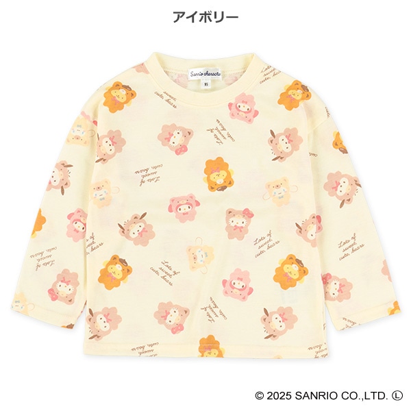 総柄長袖Tシャツ（サンリオキャラクターズ）