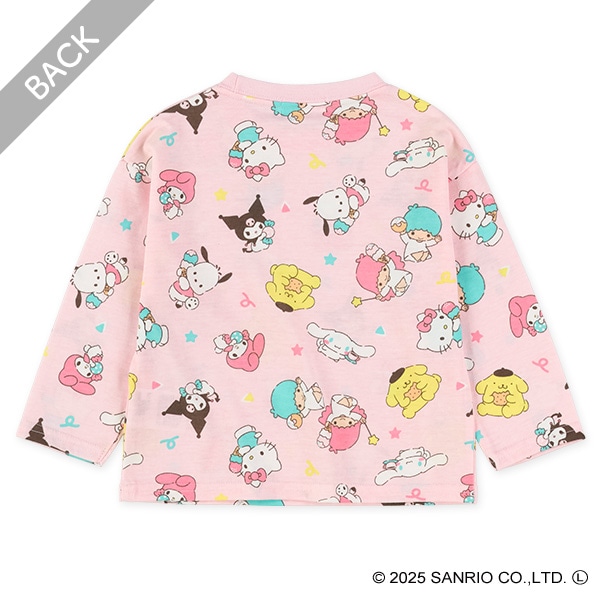 総柄長袖Tシャツ（サンリオキャラクターズ）