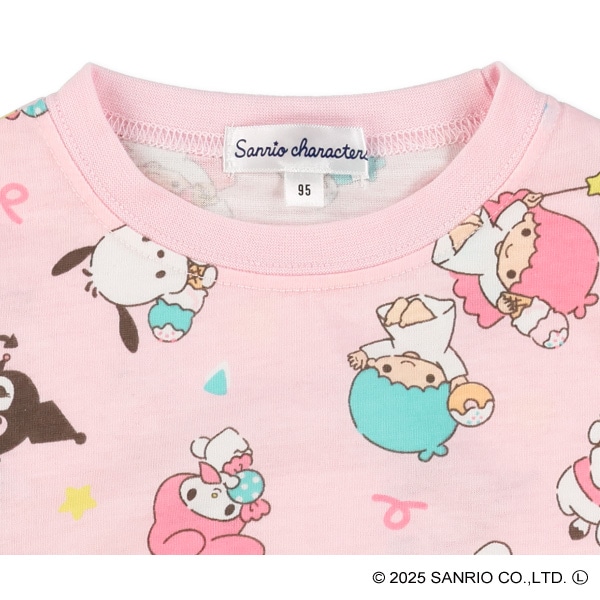 総柄長袖Tシャツ（サンリオキャラクターズ）