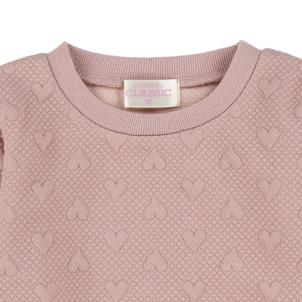 ジャガードハート柄薄手トレーナー