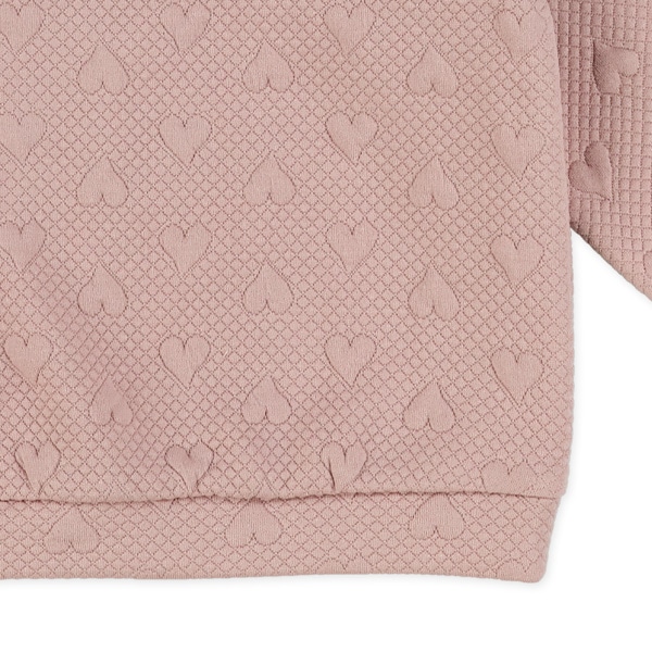 ジャガードハート柄薄手トレーナー