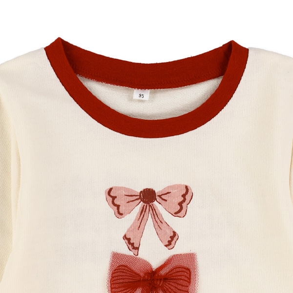 ミニ裏毛リボンロゴ長袖Tシャツ