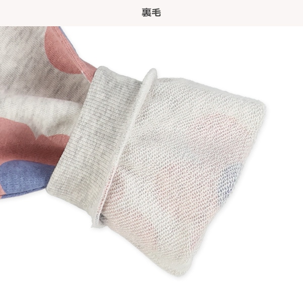 裏毛大花柄トレーナー