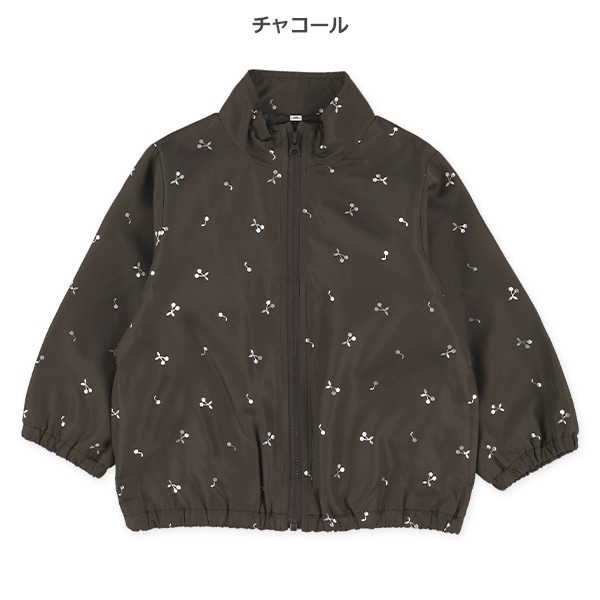 箔プリントウィンドブレーカー