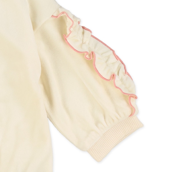 袖フリルトレーナー