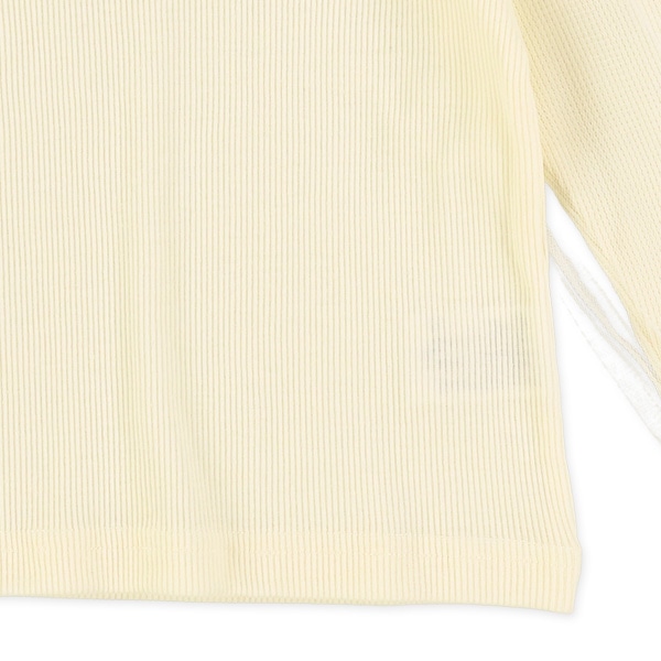 テレコレースハイネック長袖Tシャツ