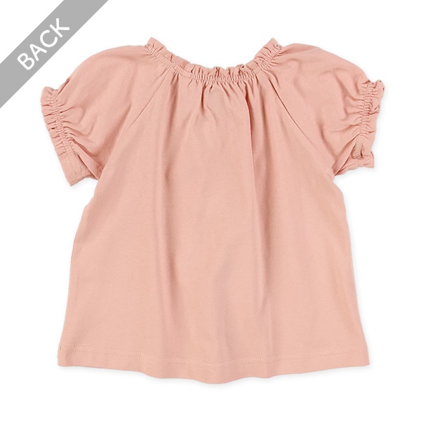 リボンスモック半袖Tシャツ