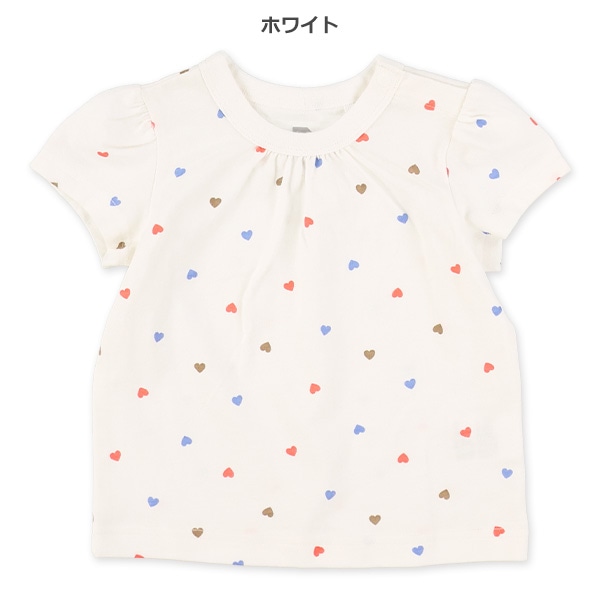 ハート総柄半袖Tシャツ