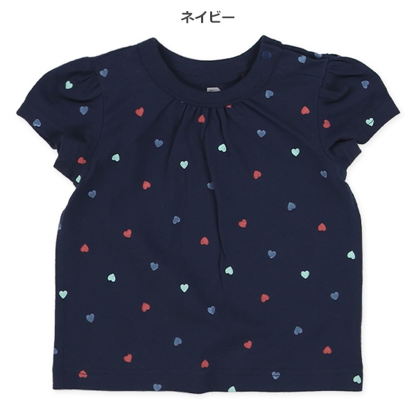 ハート総柄半袖Tシャツ