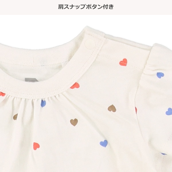 ハート総柄半袖Tシャツ