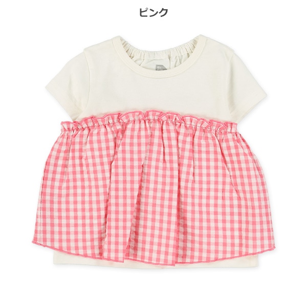 レイヤード風半袖Tシャツ