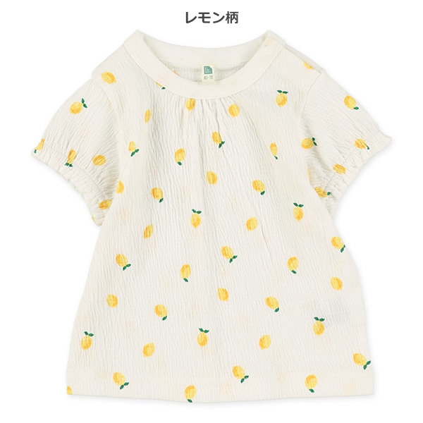 シャーリング総柄半袖Ｔシャツ