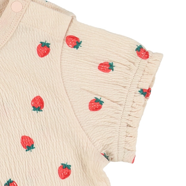 シャーリング総柄半袖Ｔシャツ