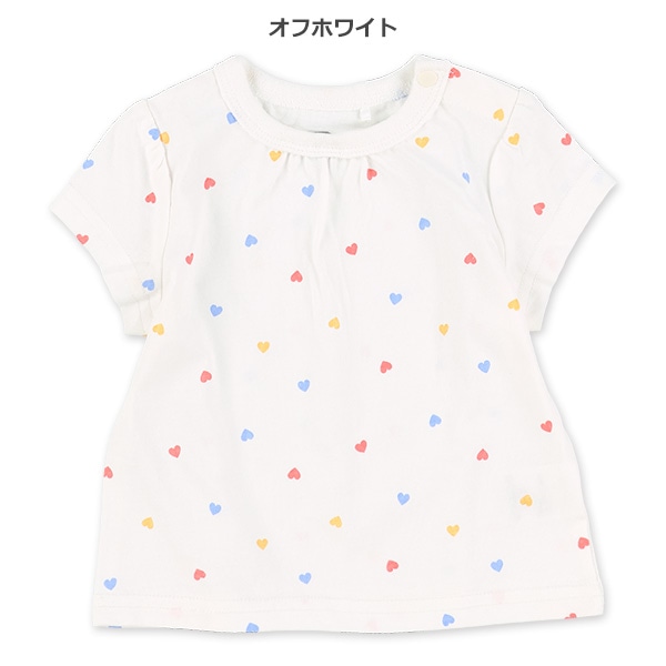 ハート総柄半袖Tシャツ