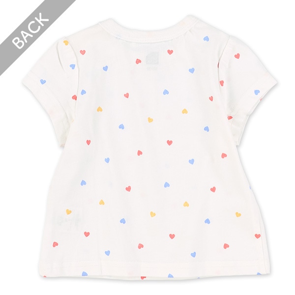 ハート総柄半袖Tシャツ