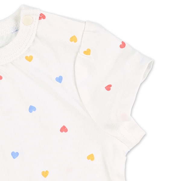 ハート総柄半袖Tシャツ