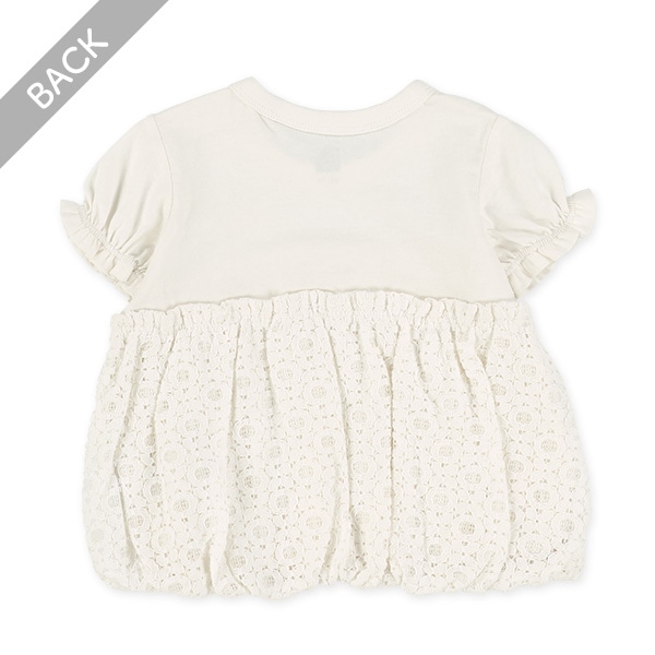 切り替えレース半袖Ｔシャツ