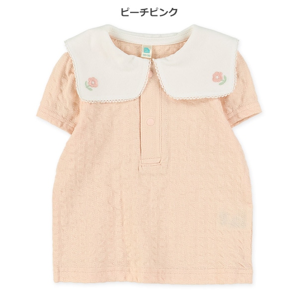 襟付きニットサッカー半袖Ｔシャツ