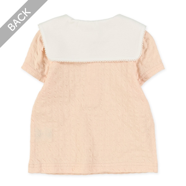 襟付きニットサッカー半袖Ｔシャツ