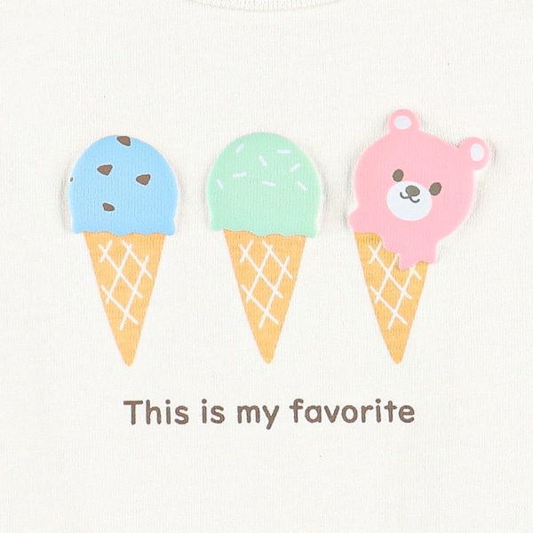 発泡プリントアイス半袖Tシャツ