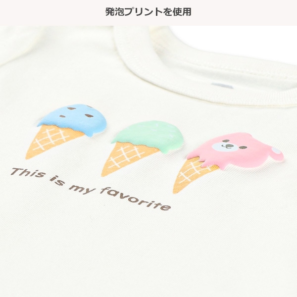 発泡プリントアイス半袖Tシャツ