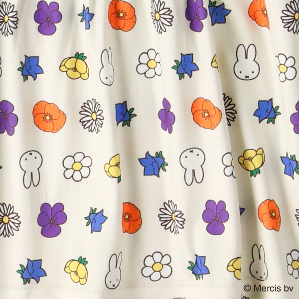 総柄キャミソールセット風長袖Tシャツ（ミッフィー）