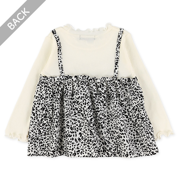 テレコブロードレイヤード風長袖Tシャツ