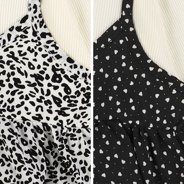 テレコブロードレイヤード風長袖Tシャツ