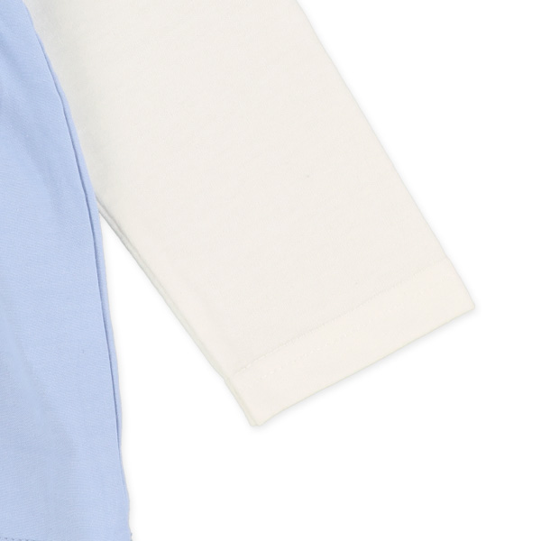 うさぎレイヤード風シャンブレー長袖Tシャツ